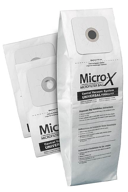 Micro X Central Vacuum Paper Bags 3-Pack